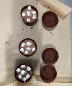 BAKER DEPOT 6 Holes Hot Chocolate Bomb Mold Dome Silicone Mould For Chocolate Cake Jelly Pudding Handmade Soap Round Shape Circle Cake Moulds Dia: 2 1/2 inches, Set of 2 39 716Assg7JL