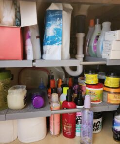 DecoBros Under Sink 2 Tier Expandable Shelf Organizer, Silver 31 716Au6r4thL