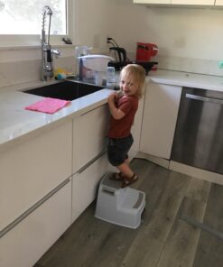 Dual Height 2 Step Stool for Toddlers and Kids (Mom's Choice Award Winner) (1-Pack, Beige) 1-PACK 8 716BDipaRVL