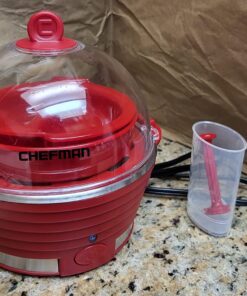 Chefman Electric Egg Cooker Boiler Rapid Poacher, Food & Vegetable Steamer, Quickly Makes Up to 6, Hard, Medium or Soft Boiled, Poaching/Omelet Tray Included, Ready Signal, BPA-Free, Red 33 716BeMR8XcL 3