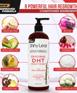 DHT Blocker Shampoo and Conditioner for Hair Loss With Biotin For Men, Women, Anti-Hair Loss Treatment, Rosemary Leaf Oil and Asparagus Extracts, for Thinning Hair (Shampoo and Conditioner) 16 Fl Oz (Pack of 2) 22 716Br3wt6mL