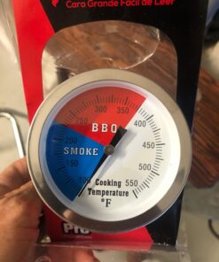 3 1/8 inch Charcoal Grill Temperature Gauge, Accurate BBQ Grill Smoker Thermometer Gauge Replacement for Oklahoma Joe's Smokers, and Smoker Wood Charcoal Pit, Large Face Grill Temp Thermometer 1 Pack 35 716CeKBbBpL