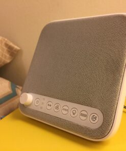 Pure Enrichment® WAVE™ Premium Sleep Therapy Sound Machine with USB Charger - Seamless Looping with 6 Soothing All-Natural Sounds, & Auto-Off Timer - Easily Portable for Travel (White) Patented Design White 50 716CgI6ipiL