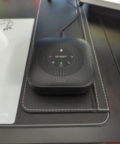 EMEET Conference Speakerphone M0 Plus,4 AI Mics 360° Voice Pickup, Noise Reduction, USB C Speaker, Bluetooth Conference Speaker for 8 People w/Daisy Chain for 16 Compatible with Leading Software Advanced M0 PLUS for 8 35 716Chwf3IML