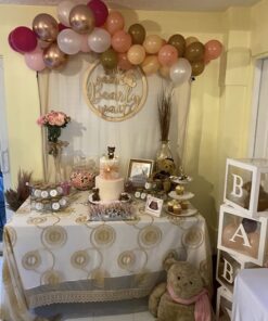 BonNoces 3-Tier Porcelain Embossed Cupcake Stand - Pure White Rimmed with Gold Dessert Cake Stand - Pastry Serving Tray Platter for Tea Party, Wedding and Birthday 43 716Dnygmv9L