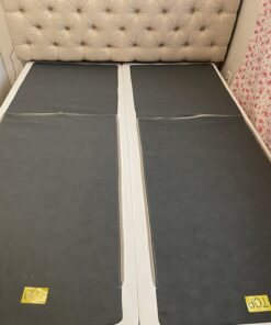 ZINUS No Assembly Metal Box Spring, 9 Inch White Mattress Foundation, Sturdy Metal Structure, Split Queen 43 716ECtIILhL