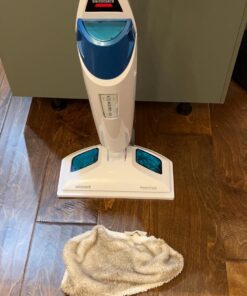 Bissell Power Fresh Steam Mop with Natural Sanitization, Floor Steamer, Tile Cleaner, and Hard Wood Floor Cleaner with Flip-Down Easy Scrubber, 1940A PowerFresh 33 716EqbzD44L