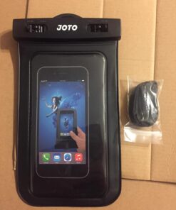 JOTO Waterproof Pouch Cellphone Dry Bag Case for iPhone 11 Pro Max Xs Max XR X 8 7 6S Plus SE, Galaxy S20 Ultra S20+ S10 Plus S10e S9 Plus S8/Note 10+ 9, Pixel 4 XL up to 6.9" -Black Black 39 716F3kn10rL