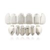 mainlead Grid Top and 6 Bottom Grills Teeth Set Silver