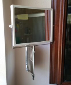 JERDON Two-Sided Swivel Wall Mount Mirror - Vanity Mirror with 5X Magnification & 30 inch Wall Extension - Model J2020C 58 716FCEYI4cL