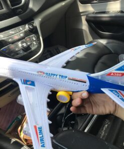 Kidsthrill Kids Airplane Toy, Bump & Go Technology, Toy Airplane With Flashing Colorful Lights Music & Airplane Sounds, Toddler Toys For Boys & Girls Gifts age 3 4 5 6 7 8 9 10 11 12 years old A380 31 716FI1zcksL