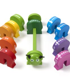 Melissa & Doug Counting Caterpillar - Classic Wooden Toy With 10 Colorful Numbered Segments 18 716FO0cFRAL