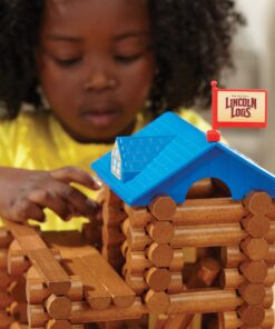 LINCOLN LOGS-Horseshoe Hill Station-83 Pieces-Real Wood Logs - Ages 3+ - Best Retro Building Gift Set for Boys/Girls – Creative Construction Engineering – Top Blocks Game Kit - Preschool Education Toy 24 716FkHx6w2L