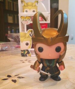 Funko POP Marvel (Bobble):  Helmet Loki Action Figure 27 716FlNmOQqL