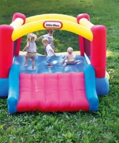 Little Tikes Jump 'n Slide Inflatable Bouncer Includes Heavy Duty Blower With GFCI, Stakes, Repair Patches, And Storage Bag, for Kids Ages 3-8 Years Jump 'n Slide Bounce House 31 716G0z4tryL