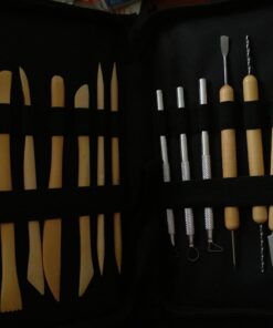 U.S. Art Supply 26-Piece Pottery & Clay Sculpting Tool Sets with Canvas Cases 26-Piece with Nylon Cases 26 716H7R1OvaL