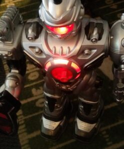 Think Gizmos Large Remote Control Robot for Kids – Superb Fun Toy RC Robot – Remote Control Toy Shoots Missiles, Walks, Talks & Dances (10 Functions) (Silver) Silver 42 716HcX9F iL