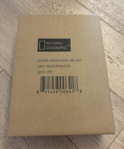 NATIONAL GEOGRAPHIC Mega Gemstone Dig Kit – Dig Up 15 Real Gemstones and Crystals, Science/Mining Kit for Kids, Gift for Girls and Boys, Rock Collection (Amazon Exclusive) 29 716JMw FUzL