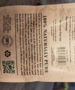 SALT 84 Himalayan Chef Pink Salt, Fine Grain, 1 Pound (Pack of 1) Pink Salt Fine Grain 1 Pound (Pack of 1) 40 716JTTanhuL