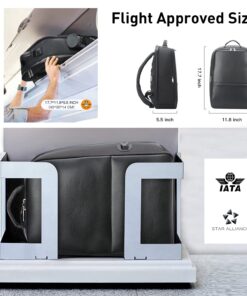 BOPAI Anti-Theft Business Backpack 15.6 Inch Laptop Water-Resistant with USB Port Charging Travel Backpack Anti-Glare Functional Rucksack Light-Weight Backpack for Men (15.6 inch, Black) 36 716JstgR8L