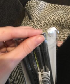 ALINK Reusable Boba Straws with Case and Cleaning Brush, 4-Pack Extra Wide Stainless Steel Metal Bubble Tea Straw for Smoothie, Shakes, Tapioca Pearl, 12 mm x 9 inch Silver 40 716K4rQSWL