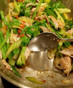 Cooks Standard Wok Multi-Ply Clad Stir Fry Pan, 13" with High Dome lid, Silver 54 716K6gmuDWL