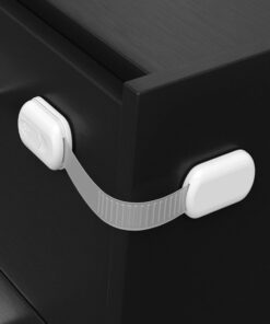 SKYLA HOMES Baby Locks (8-Pack) Child Safety Cabinet Proofing - Safe Quick and Easy 3M Adhesive Cabinet Drawer Door Latches No Screws & Magnets Multi-Purpose for Furniture Kitchen Ovens Toilet Seats 8 Count (Pack of 1) White 27 716LQvXHIdL 1