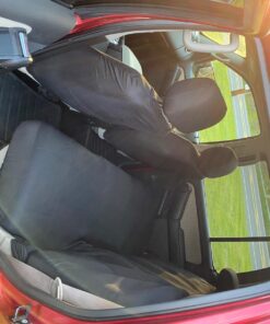 FH Group Car Seat Covers Full Set Cloth - Universal Fit Automotive Seat Covers, Low Back Front Seat Covers, Solid Back Seat Cover, Washable Car Seat Cover For SUV, Sedan And Van Black BLACK Seat Covers 55 716LpOh0AeL