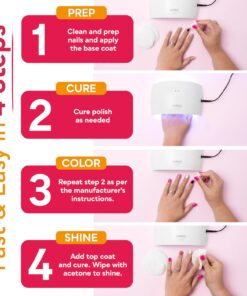 SUNUV UV LED Nail Lamp, UV Light for Nails Dryer for Gel Nail Polish Curing Lamp with Sensor 2 Timers SUN9C Pink Gift for Women Girls 23 716LrXIfw7L