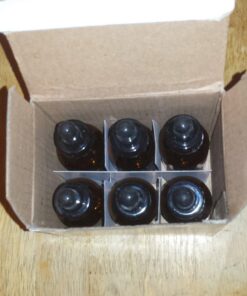 Yesker Amber Glass Bottles for Essential Oils with Glass Eye Dropper 30 ml (1oz) for Essential Oils, Chemistry Lab Chemicals, Colognes & Perfumes- Pack of 6 6 Pack 32 716Lrgin3LL