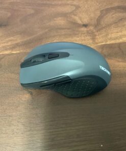 TECKNET Bluetooth Mouse, Wireless Mouse with 6 Buttons, 5 Adjustable DPI Levels, 24 Month Battery Life, Ergonomic Computer Mouse for Laptop, Computer, Mac, PC, Windows, Chromebook, Notebook Grey 80 716Ly MmdML
