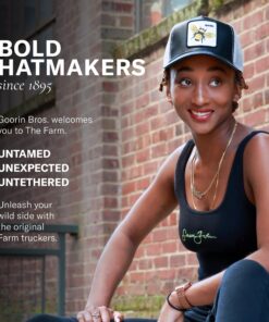 Goorin Bros. Trucker Hat Men - Mesh Baseball SnapBack Cap - The Farm One Size Black (Bee) 21 716M6e8Ea7L