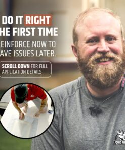 Liquid Rubber Peel and Stick Seam Tape - Fix Leaks, Repair and Restore Roof Joints and Tears, Bonds to EPDM, Metal, Tiles, Shingles, Wood, and Fiberglass Easy to Use, 2 Inch x 50 Foot Roll 2" x 50' 17 716M8DEl5KL