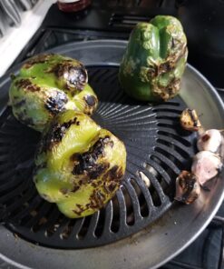 Kitchen + Home Stove Top Smokeless Grill Indoor BBQ, Stainless Steel with Double Coated Non Stick Surface Stove Top Grill 67 716McegRweL