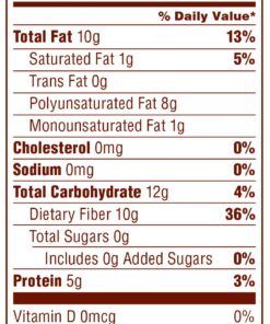 Nutiva USDA Organic Premium Nutrient-Dense Raw Black Chia Seeds with 3g Protein & 5g Fiber for Salads, Yogurt & Smoothies, Non-GMO, Vegan, Gluten-Free, Keto & Paleo, 32 Ounce (Pack of 1) 32 Ounce (Pack of 1) 41 716MoCM8p4L