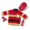 Melissa & Doug Fire Chief Role Play Costume Dress-Up Set (6 pcs) Standard Packaging 47 716O38tFRL
