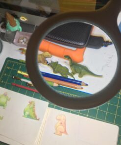 Brightech LightView Flex Magnifying Desk Lamp, 1.75X Light Magnifier, Adjustable Magnifying Glass with Light for Crafts, Reading, Close Work White 42 716Of8Nij3L