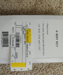 Jones Stephens 4-Way Key For Valve, Faucet, and Sillcock Sizes 1/4", 9/32", 5/16", and 11/32" 19 716Q1JfsNkL