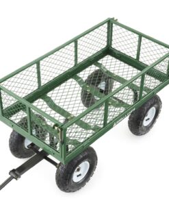 Gorilla Carts GOR400-COM Steel Garden Cart, Steel Mesh Removable Sides, 3 cu ft, 400 lb Capacity, Green 34 716QklWoUCL