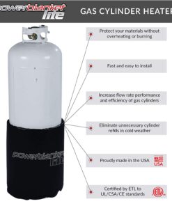 Powerblanket PBL20 Gas Cylinder Heater (Propane), Fits 20 lb, 30 & 40lb Gas Tanks Fits 20/30/40 - Pounds Gas Cylinder/Propane 17 716RKiRmm4L