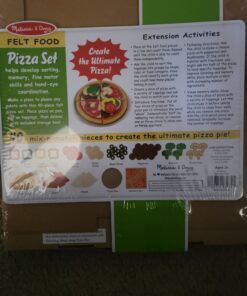 Melissa & Doug Felt Food Mix 'n Match Pizza Play Food Set (42 pcs) - Felt Pizza Play Set For Kids Kitchen, Pretend Play Pizza, Felt Pizza Toy For Toddlers And Kids Ages 2+ 29 716TQtcQw4L