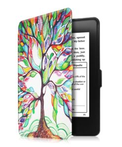 Fintie Slimshell Case for 6" Kindle Paperwhite 2012-2017 (Model No. EY21 & DP75SDI) - Lightweight Protective Cover with Auto Sleep/Wake (Not Fit Paperwhite 10th & 11th Gen), Love Tree 34 716TnWioVEL 2