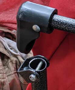 ALPHA CAMP Oversized Camping Chairs Padded Moon Round Chair Saucer Recliner with Folding Cup Holder and Carry Bag Red 32 716UAaFrPDL