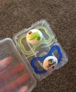 MAM Air Pacifiers (2 pack), MAM Sensitive Skin Pacifier 6+ Months, Best Pacifier for Breastfed Babies, Baby Boy Pacifiers, 6-16 (Pack of 2) Pacific Blue & Stone 2 Count (Pack of 1) 41 716UQWk0K4L 1