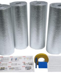 US Energy Supershield 2 Car Garage Door Kit 16W x 8H (Fits 14ft-16ft) R8 Non Fiberglass Reflective Foil Foam Core DIY Insulation Weatherization (Foil Tape, Knife, Squeegee) Water Proof / Made in USA 8 716USUKHQJL