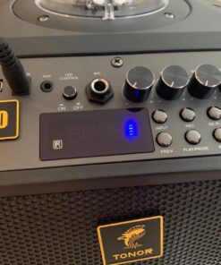 Wireless Karaoke Machine for Adults, TONOR PA System Portable Bluetooth Singing Speaker with Dual Wireless Microphones Microfono, Disco Ball for Home Karaoke, Party, Class and Church K20 Black 48 716UmtyFXgL