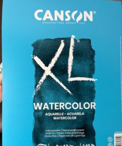 Canson XL Watercolor Pads, 9 In. x 12 In., Pad Of 30 (100510941) (98773) 9x12 Fold Over 33 716VdQVJcuL