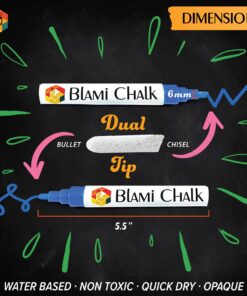Blami Arts Liquid Chalk Markers Washable -14 Ink Pens & Extra Gold and Silver Colors - Chalkboard Labels Pack Included Non Toxic - Reversible Tips and Erasing Sponge included 14-pack multi-colors 29 716Vvwq5nNL 1