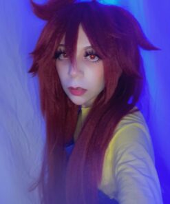 MapofBeauty 40" 100cm Dark Red Long Straight Cosplay Costume Wig Fashion Party Wig 32 716WBqZ4BlL