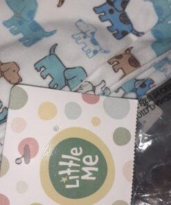 Little Me baby-boys Footie and Hat 3 Months Cute Puppies 12 716XnQbyTkL